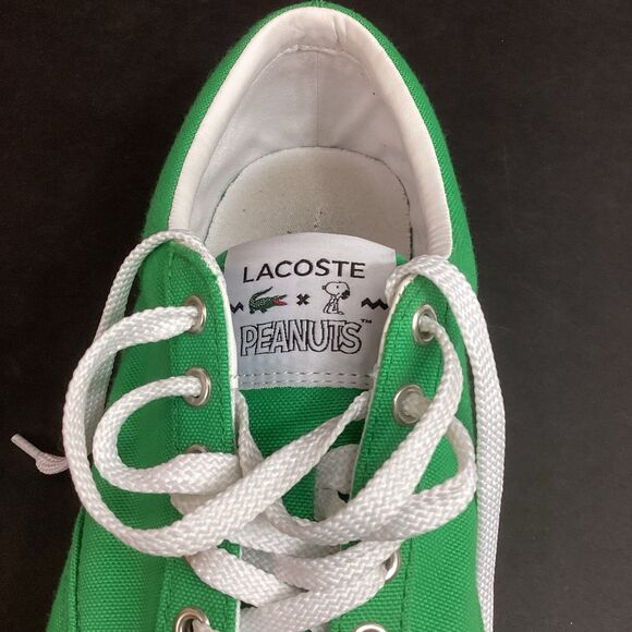 Lacoste x Peanuts Jumpserve -Men's 10.5 -Green Snoopy -Limited Edition Sneakers - Picture 6 of 12